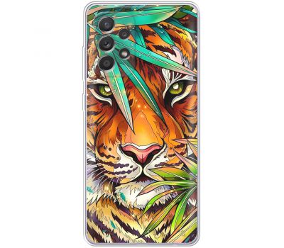 Чохол для Samsung Galaxy A13 (A135) MixCase звірі тигр у листі