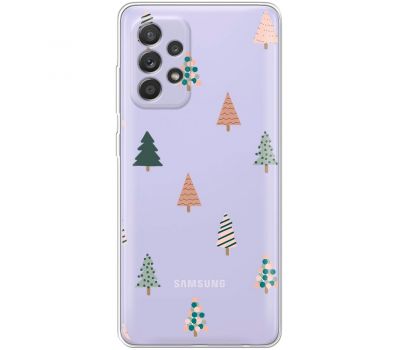 Чохол для Samsung Galaxy A13 (A135) MixCase Новий рік патерн новорічні ялинки