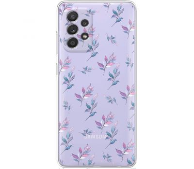 Чохол для Samsung Galaxy A13 (A135) Mixcase квіти патерн гілки з градієнтом