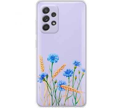 Чохол для Samsung Galaxy A13 (A135) Mixcase квіти волошки в пшениці