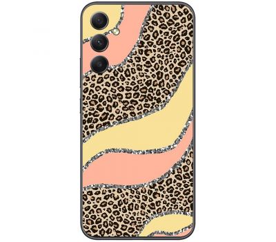 Чохол для Samsung Galaxy A14 MixCase Леопард жовто-рожевий