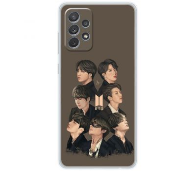 Чохол для Samsung Galaxy A13 (A135) MixCase BTS на коричневому