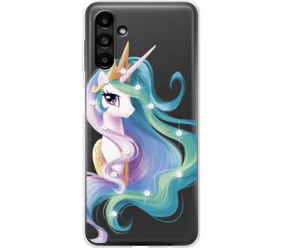Чохол для Samsung Galaxy A14 MixCase стрази Unicorn Queen