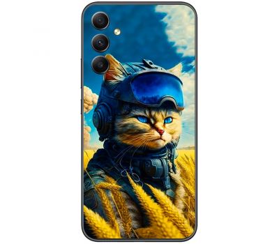 Чохол для Samsung Galaxy A14 MixCase патріотичні військовий котик