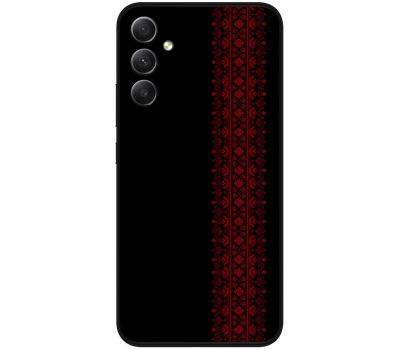 Чохол для Samsung Galaxy A34 (A346) MixCase патріотичні червоний колір вишиванки