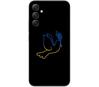 Чохол для Samsung Galaxy A34 (A346) MixCase патріотичні синє-жовтий голуб