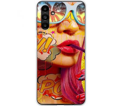 Чохол для Samsung Galaxy A14 MixCase Yellow Girl Pop Art
