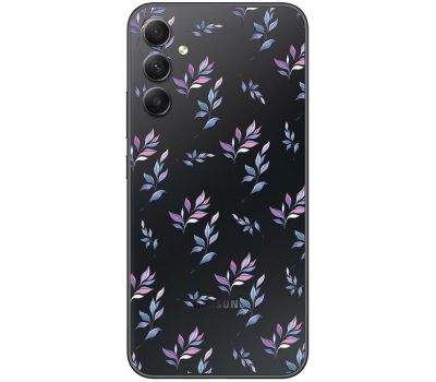 Чохол для Samsung Galaxy A14 Mixcase квіти патерн гілки з градієнтом