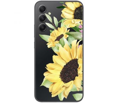 Чохол для Samsung Galaxy A14 Mixcase квіти великі соняшники
