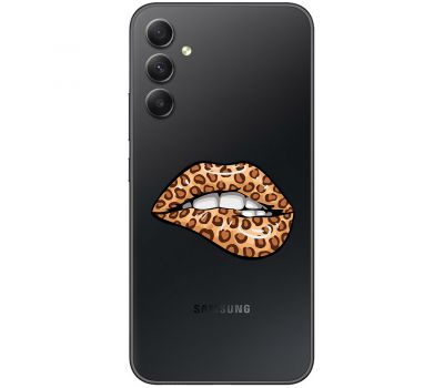Чохол для Samsung Galaxy A14 MixCase Леопард губи