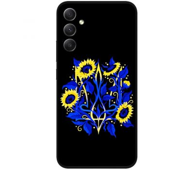 Чохол для Samsung Galaxy A14 MixCase патріотичні герб соняшники