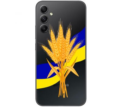 Чохол для Samsung Galaxy A34 (A346) MixCase патріотичні пшениця з України