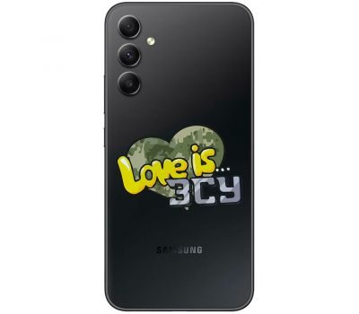 Чохол для Samsung Galaxy A54 (A546) MixCase патріотичні Love is ЗСУ