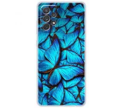 Чохол для Samsung Galaxy A72 MixCase метелики сині