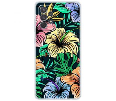 Чохол для Samsung Galaxy A72 MixCase квіти тропіки