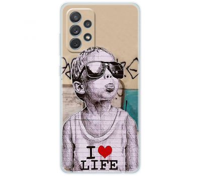 Чохол для Samsung Galaxy A72 MixCase графіті I love life