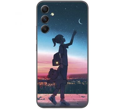 Чохол з аніме для Samsung Galaxy A24 (A245) Mixcase дівчинка з ведмедиком