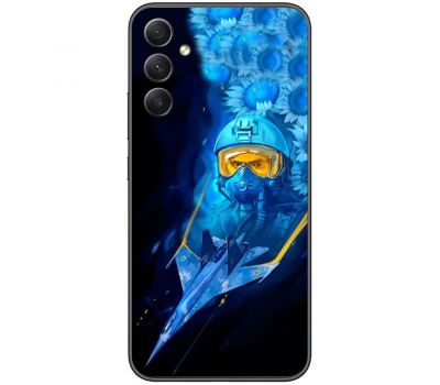 Чохол для Samsung Galaxy A24 (A245) MixCase патріотичні ас та соняшники