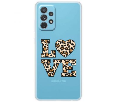 Чохол для Samsung Galaxy A72 MixCase Леопард love