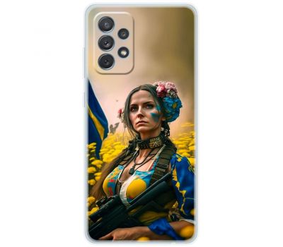 Чохол для Samsung Galaxy A72 MixCase патріотичні ніжна Українка