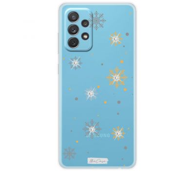 Чохол для Samsung Galaxy A72 MixCase зі стразами сніжинки