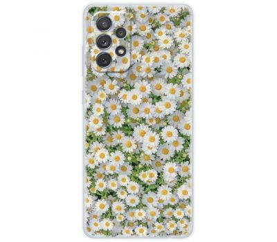 Чохол для Samsung Galaxy A72 MixCase квіти ромашки фарбами