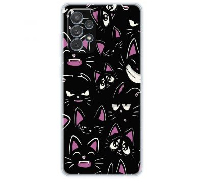 Чохол для Samsung Galaxy A72 MixCase мультики black cat