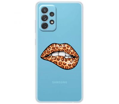 Чохол для Samsung Galaxy A72 MixCase Леопард губи