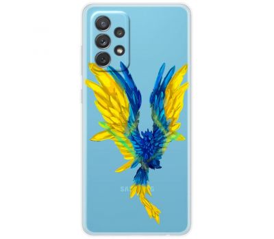 Чохол для Samsung Galaxy A73 (A736) MixCase патріотичні жовто-синій птах