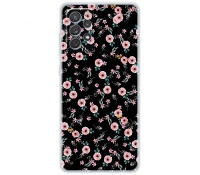 Чохол для Samsung Galaxy A73 (A736) MixCase квіти на чорному