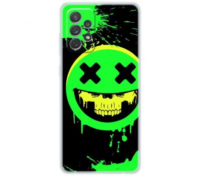 Чохол для Samsung Galaxy A72 MixCase тварини green smiley