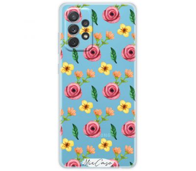 Чохол для Samsung Galaxy A72 Mixcase квіти патерн троянди з жовтими квітами