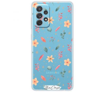 Чохол для Samsung Galaxy A72 Mixcase квіти жовті та рожеві квіти у гілках