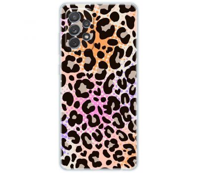 Чохол для Samsung Galaxy A53 (A536) MixCase Леопард рожево-жовтогарячий