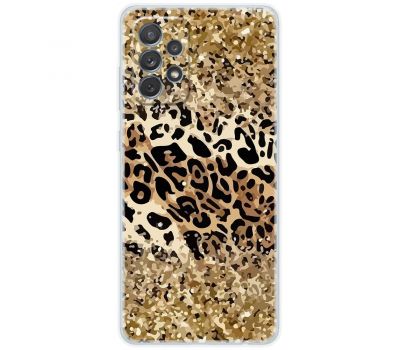 Чохол для Samsung Galaxy A53 (A536) MixCase Леопард у блискітках