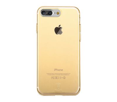 Силіконовий чохол для iPhone 7 Baseus Simple (TPU) золотий