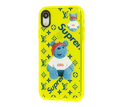 Чохол для iPhone Xr Neon print bear supreme