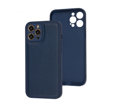 Чохол для iPhone 12 Pro Max Eco Leather midnight blue