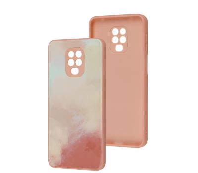 Чохол для Xiaomi Redmi Note 9s / Note 9 Pro Marble Clouds pink sand