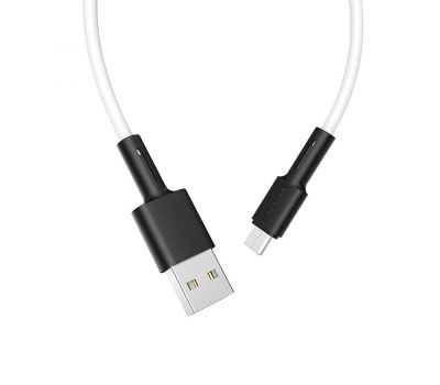 Кабель USB Borofone BX31 microUSB 5A 1m білий