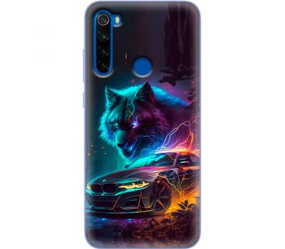 Чохол для Xiaomi Redmi Note 8T MixCase машини bmw вовк