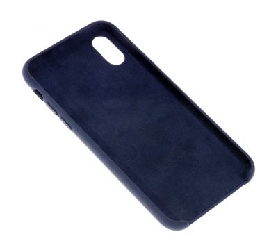 Чохол Silicone для iPhone X / Xs case темно синій 3353498