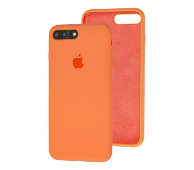 Чохол для iPhone 7 Plus / 8 Plus Silicone Full помаранчевий / papaya