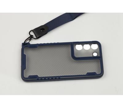 Чохол для Samsung Galaxy S21+ Carbon strap blue 3354320