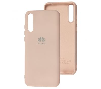 Чохол для Huawei P Smart S / Y8p Silicone Full рожевий / pink sand