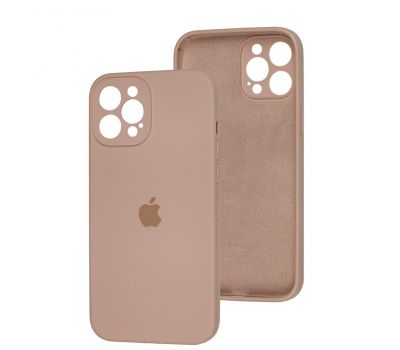 Чохол для iPhone 12 Pro Max Silicone Full camera рожевий / pink sand