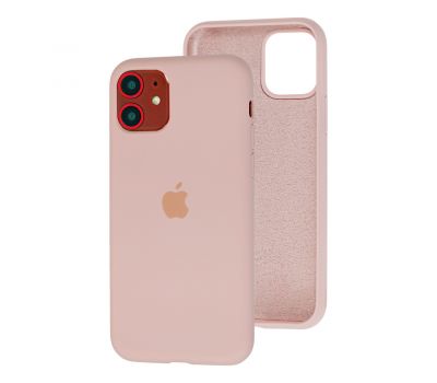 Чохол для iPhone 11 Silicone Full рожевий / pink sand