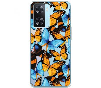 Чохол для Oppo A57s Mixcase Butterfly Morpho