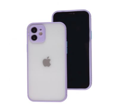 Чохол для iPhone 12 LikGus Totu camera protect бузковий