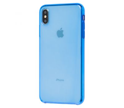 Чохол для iPhone Xs Max Clear case синій